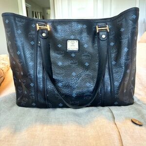 Authentic MCM Leather Tote Bag
